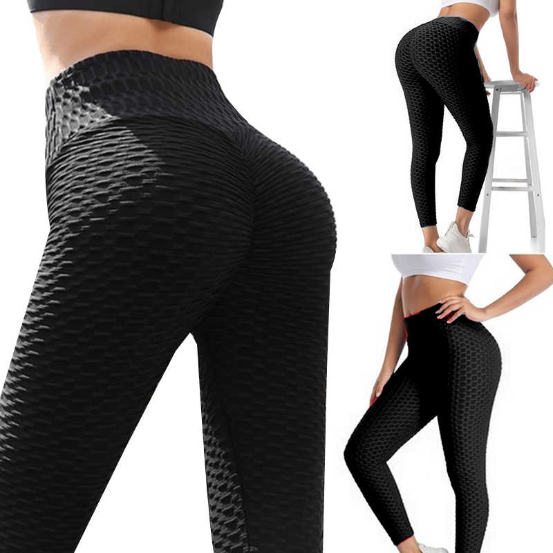 TIK Tok Women's Butt Lift Anti Cellulite Sexy Leggings High Waist Yoga Pants  Workout Tummy Control Textured Booty Tights 2Pcs Black+Pink-S : :  Everything Else