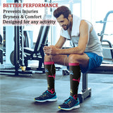 3 Pairs Christmas Knee-High Compression Socks for Women & Men