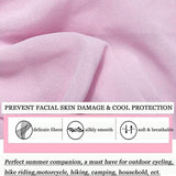 2 Packs UV Sun Protective Chiffon Face Cover Viel Neck Gaiter Scarf