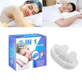 2 in 1 Mini Anti Snoring Air Purifier Filter Nose Clip