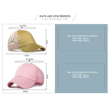 Womens Ponycaps Plain Ponytail Baseball Cap Hat