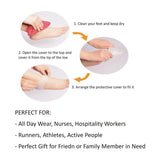 4pcs Plantar Fasciitis Heel Cushion Foot Sleeves Silicone Heel Protectors