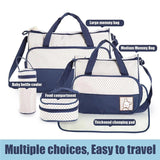 5pcs/set Women Travel Bag Waterproof Baby Diaper Bag