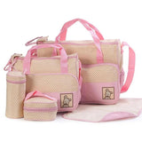 5pcs/set Women Travel Bag Waterproof Baby Diaper Bag