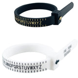 Adjustable Ring Measure Gauges Plastic Finger Measuring Belt