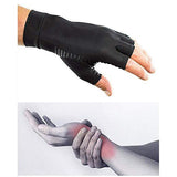 Genuin Copper-Infused Fingerless Compression Gloves for Women and Men