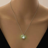 Glow In The Dark Hollow Stone Pendant Necklace Mom Luminous Necklace