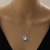 Glow In The Dark Hollow Stone Pendant Necklace Mom Luminous Necklace