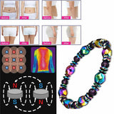2pcs Magnetic Therapy Hematite Bead Bracelet Healthcare Jewelry