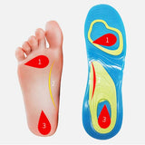 Thickening Shoes Insoles Silicone Gel Orthotic Foot Cushion Insert Pads