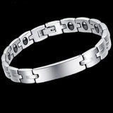 Titanium Steel Magnetic Therapy Health Bracelet Bangles Pain Relief