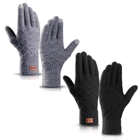 Winter Touchscreen Gloves for Men Women Anti-Slip Touch Screen Warm Lined Knit